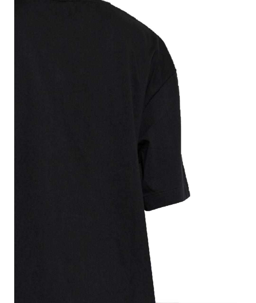 OFF-WHITE Черная хлопковая футболка, фото 3
