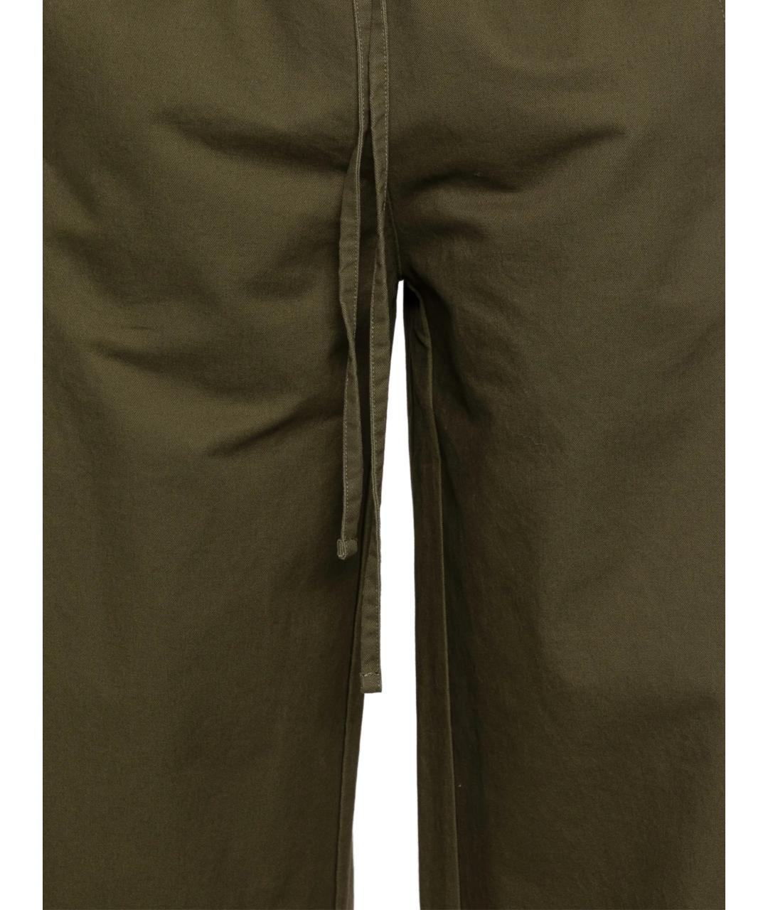 entire studios Зеленые хлопковые повседневные брюки, фото 2