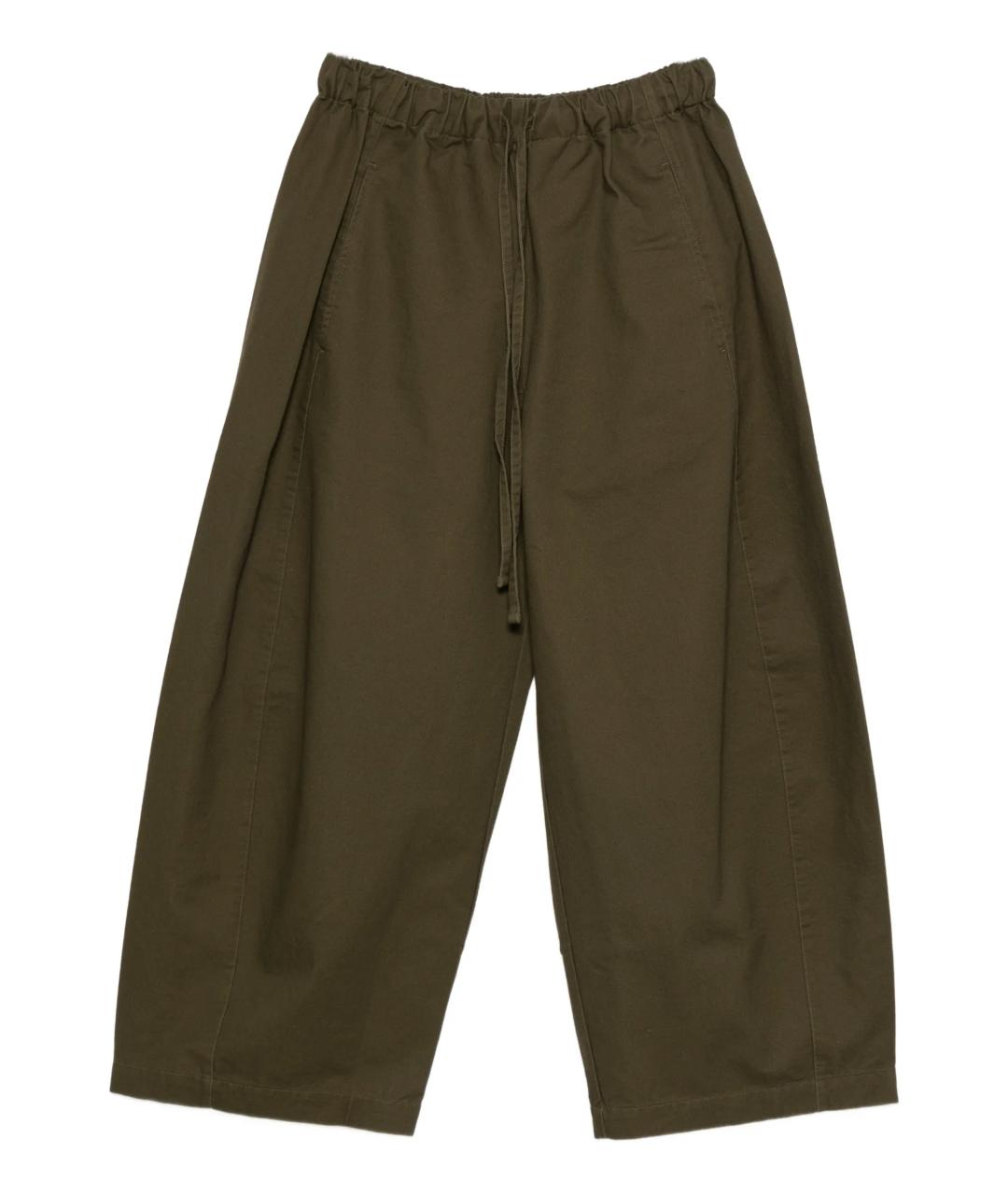 entire studios Зеленые хлопковые повседневные брюки, фото 1