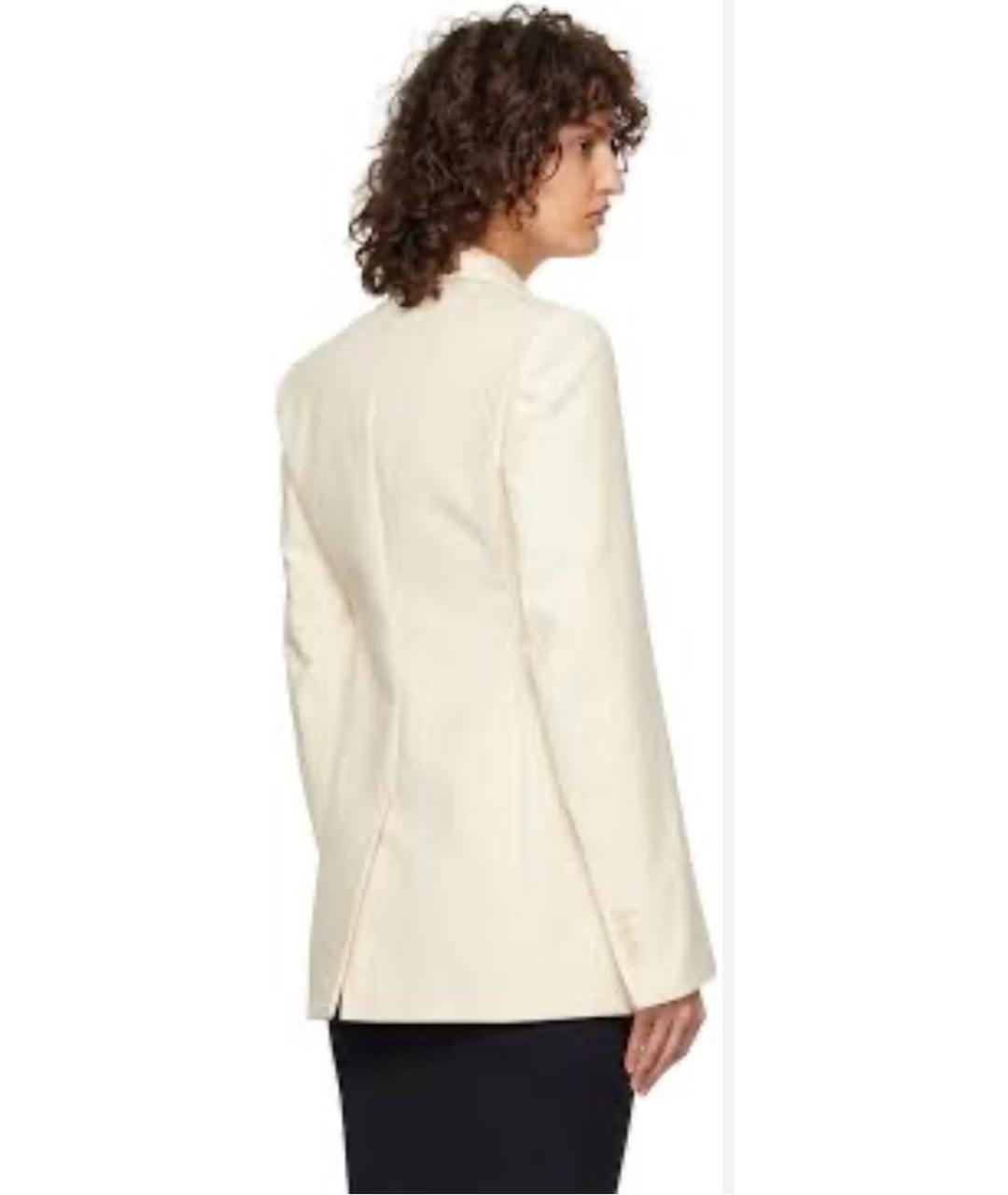 SPORTMAX Бежевый хлопковый жакет/пиджак, фото 2