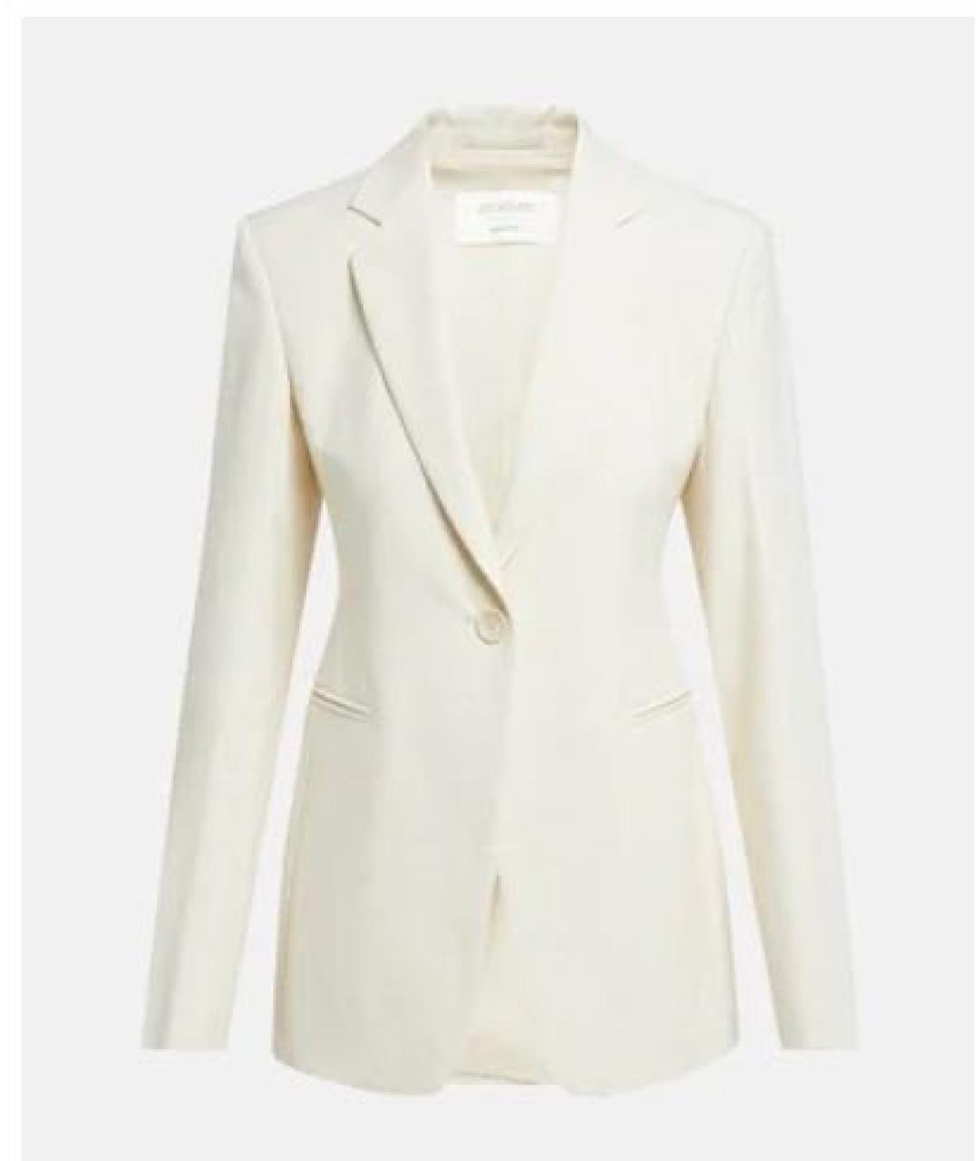 SPORTMAX Бежевый хлопковый жакет/пиджак, фото 9