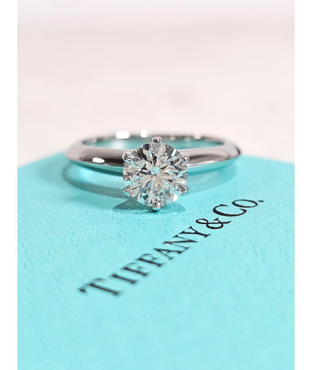 TIFFANY&CO Серебряное платиновое кольцо, фото 3