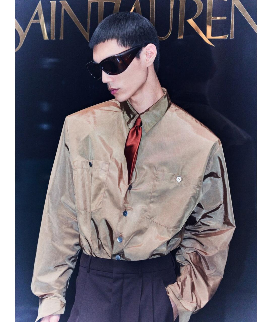 SAINT LAURENT Красный галстук, фото 2