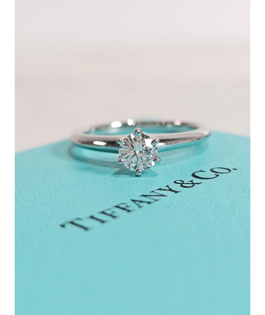 TIFFANY&CO Серебряное платиновое кольцо, фото 3