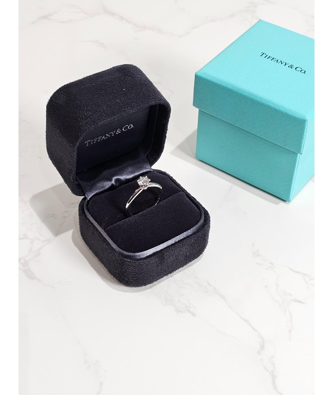 TIFFANY&CO Серебряное платиновое кольцо, фото 2