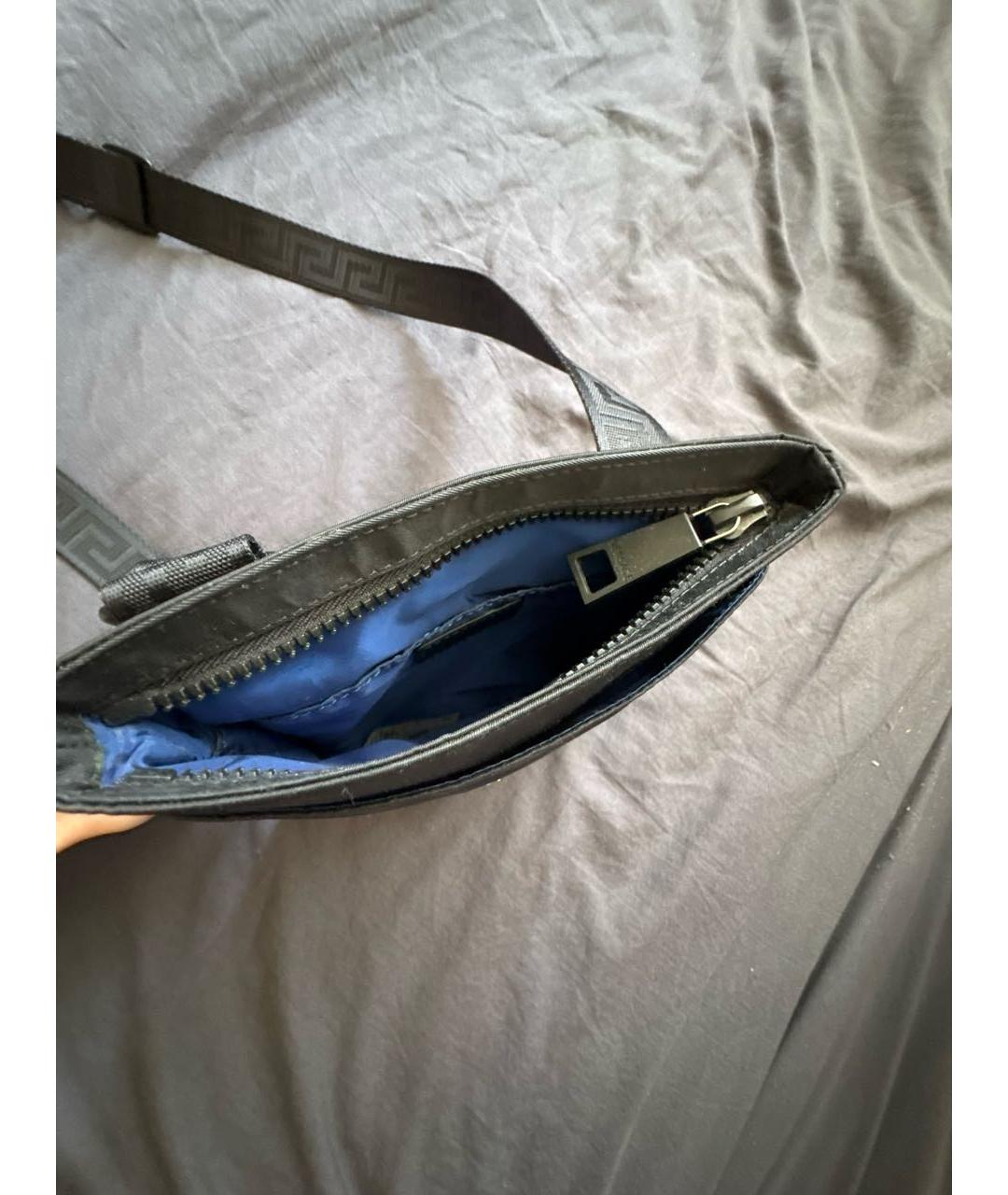 VERSACE Черная сумка на плечо, фото 4