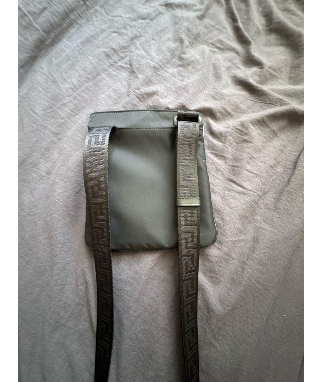 VERSACE Черная сумка на плечо, фото 3