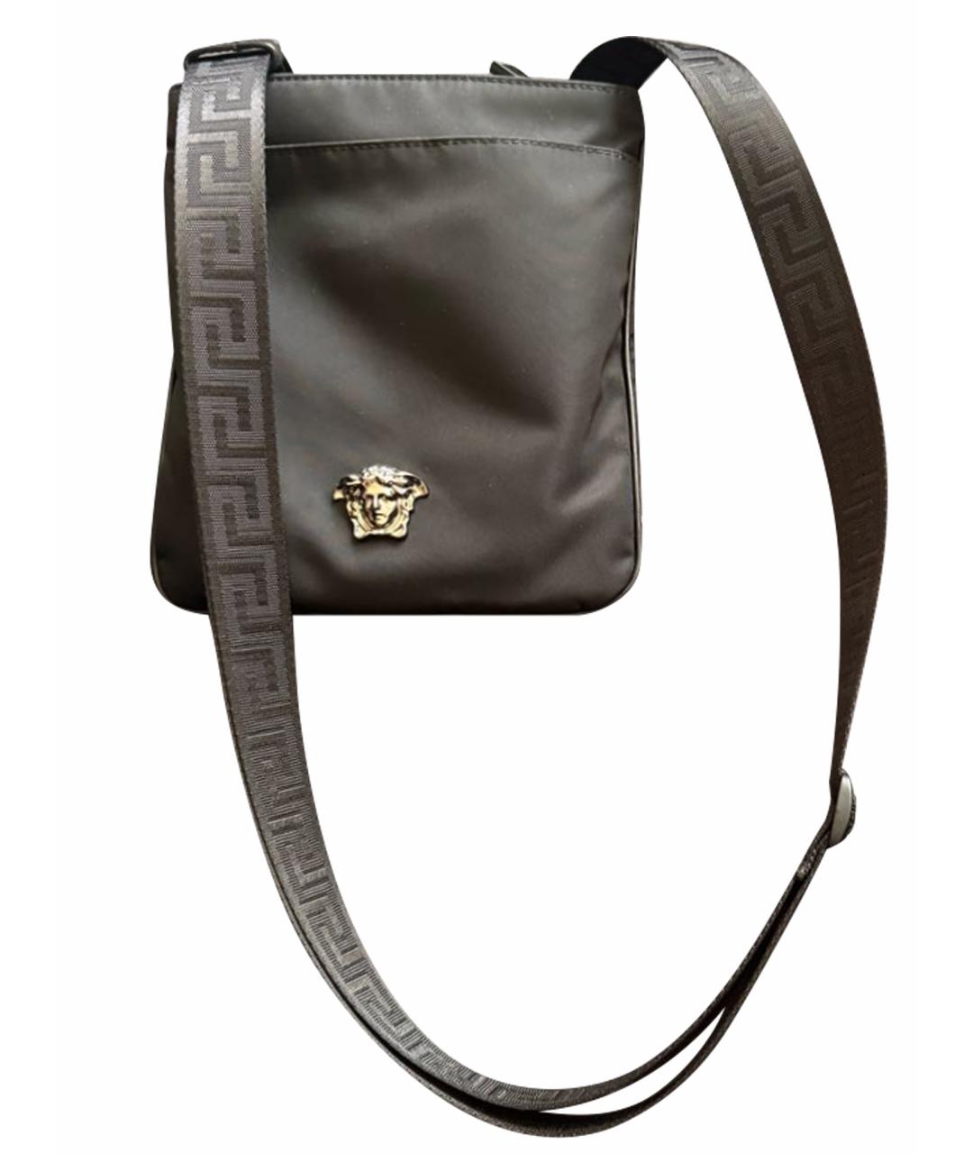 VERSACE Черная сумка на плечо, фото 1