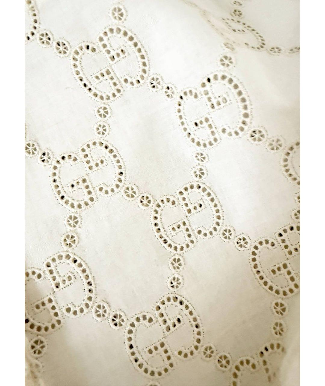 GUCCI Бежевое хлопковое повседневное платье, фото 4