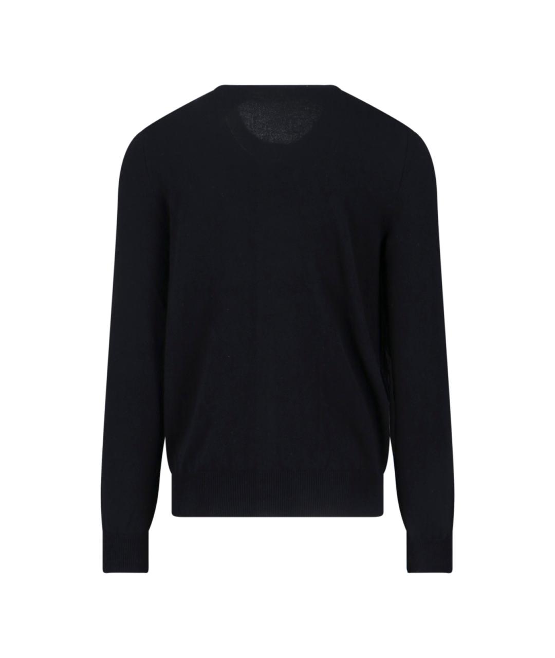 COMME DES GARÇONS PLAY Черный шерстяной кардиган, фото 2