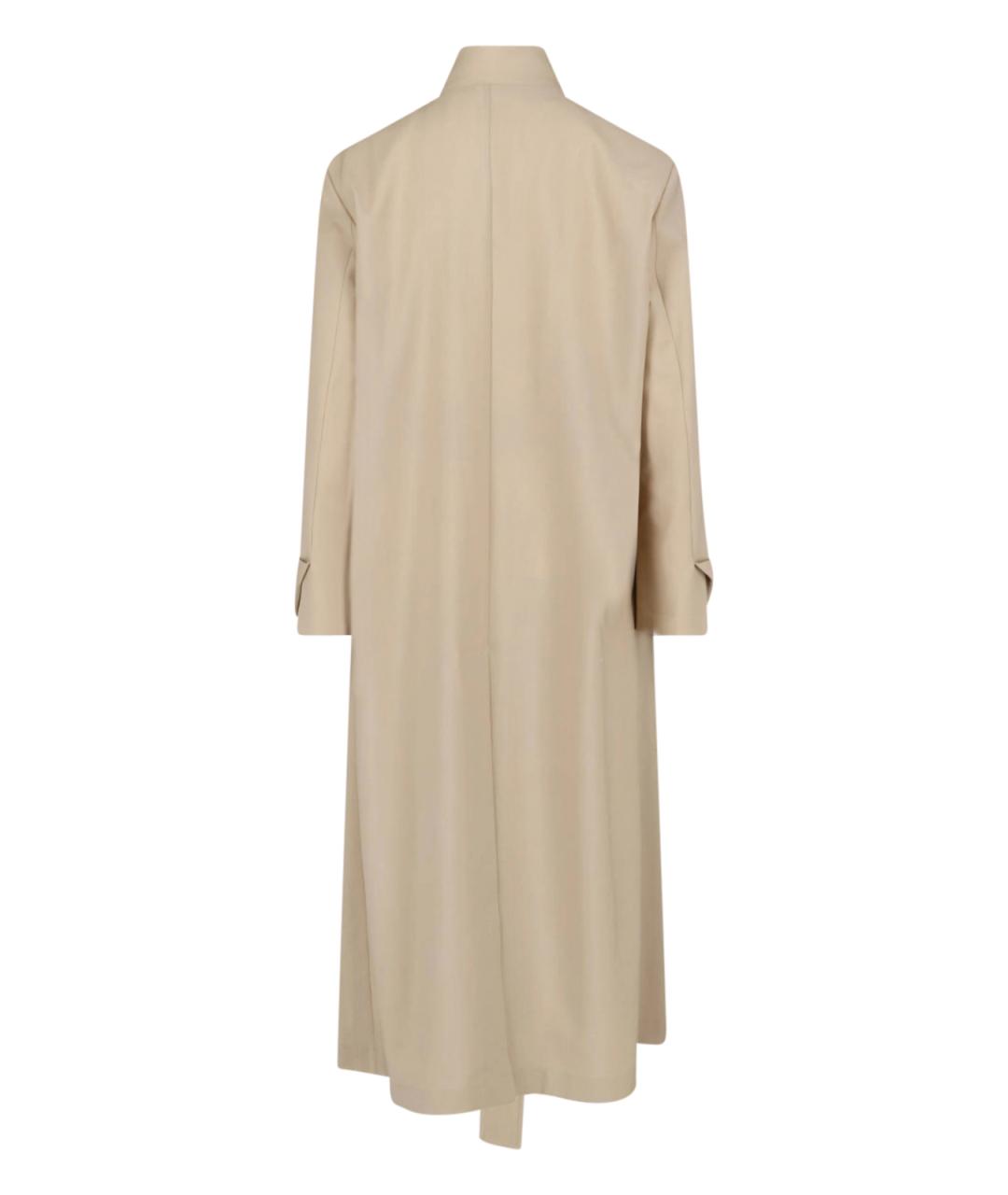 Sa Su Phi Бежевый шерстяной тренч/плащ, фото 2