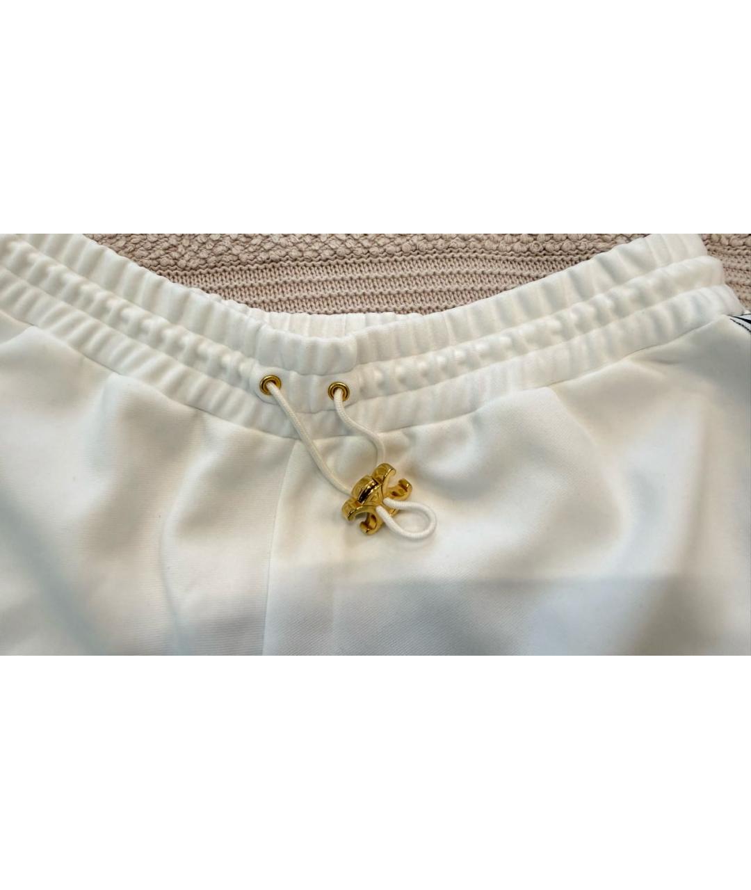 CELINE Белые хлопковые шорты, фото 5