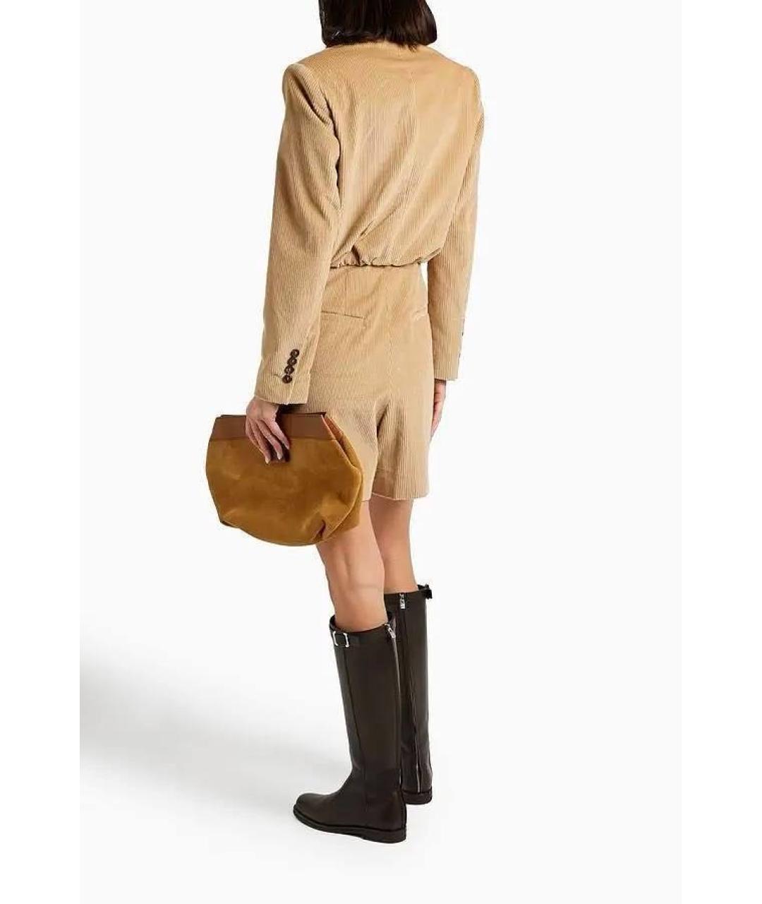 BRUNELLO CUCINELLI Бежевый хлопковый комбинезон, фото 4