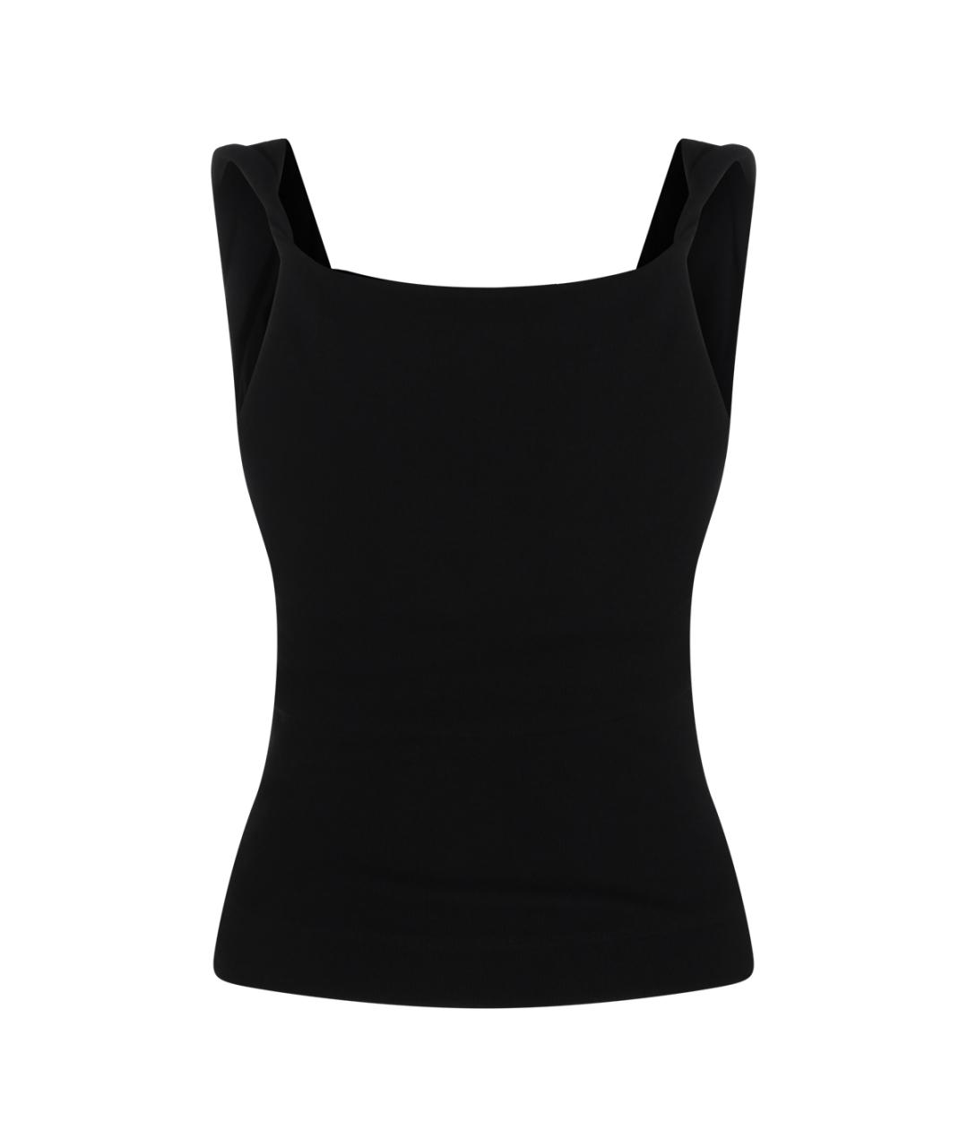 VIVIENNE WESTWOOD Черная хлопковая майка, фото 2