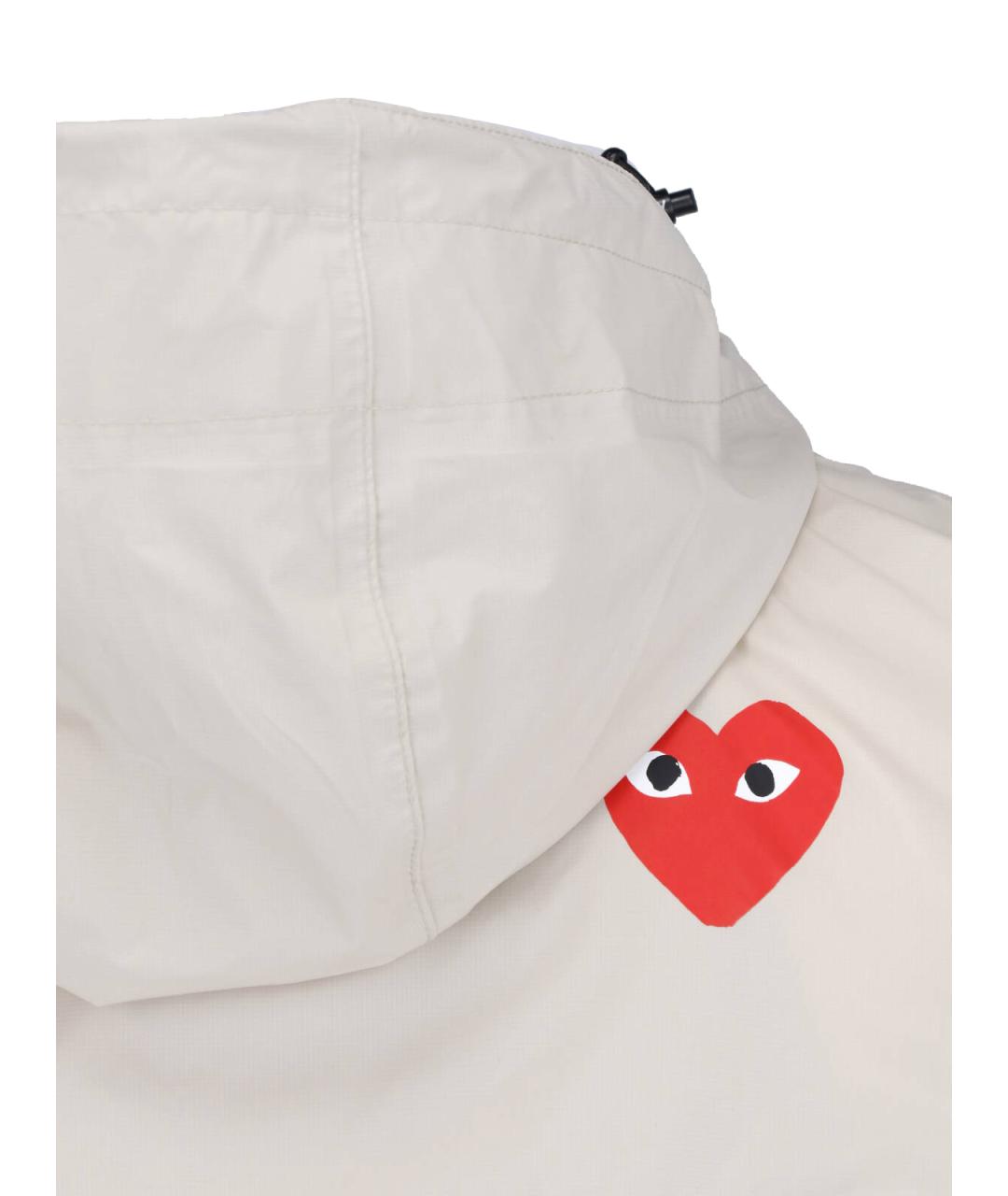 COMME DES GARÇONS PLAY Белая куртка, фото 4