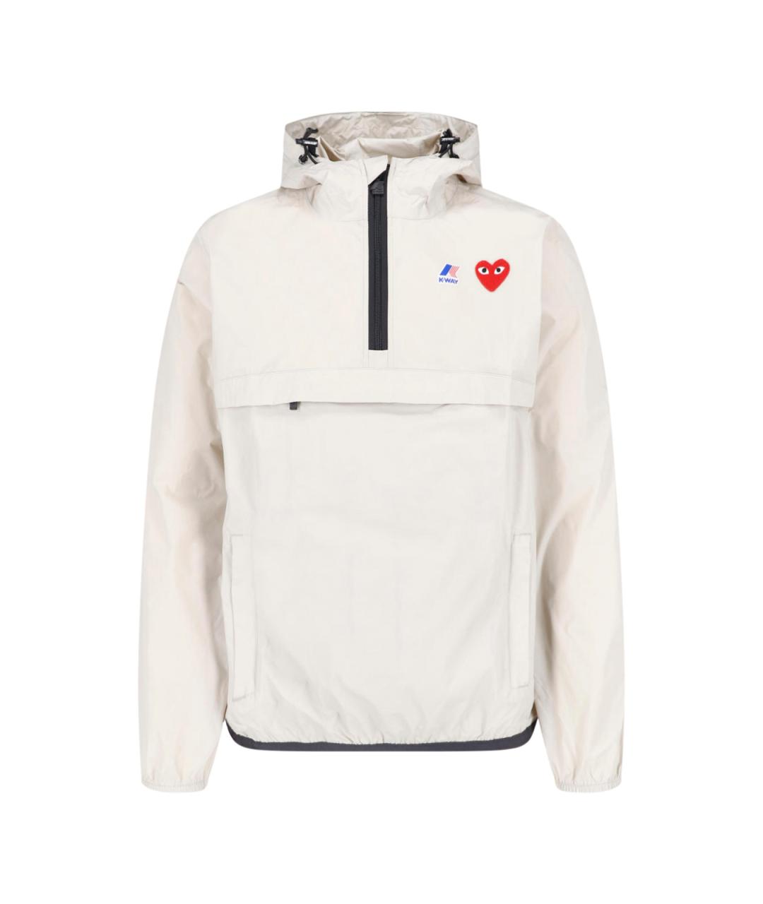 COMME DES GARÇONS PLAY Белая куртка, фото 1