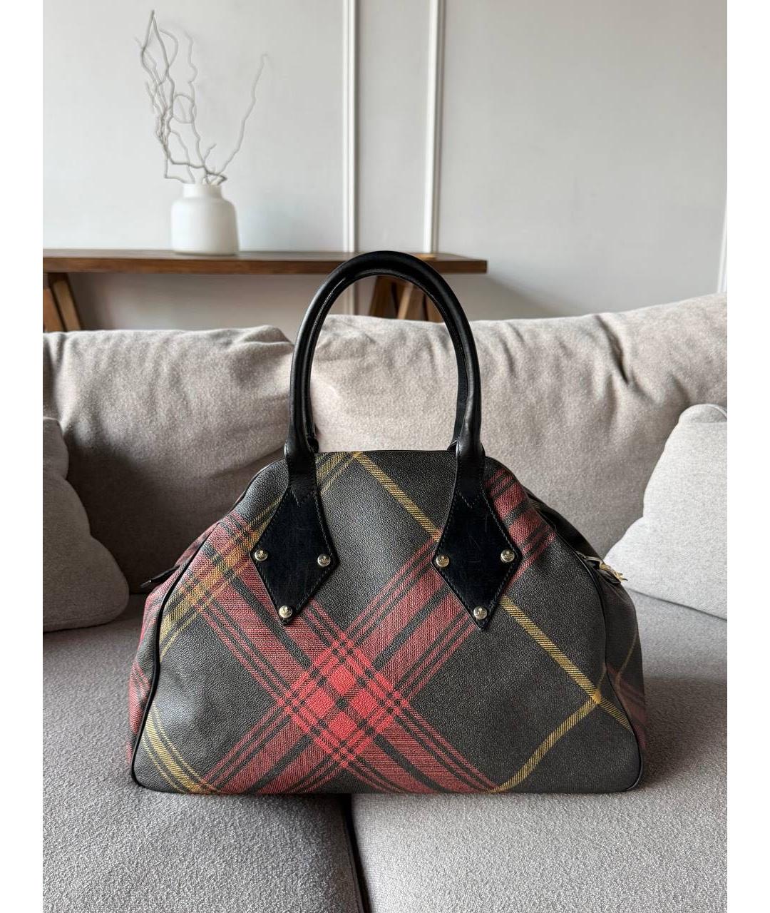 VIVIENNE WESTWOOD Серая сумка с короткими ручками, фото 4