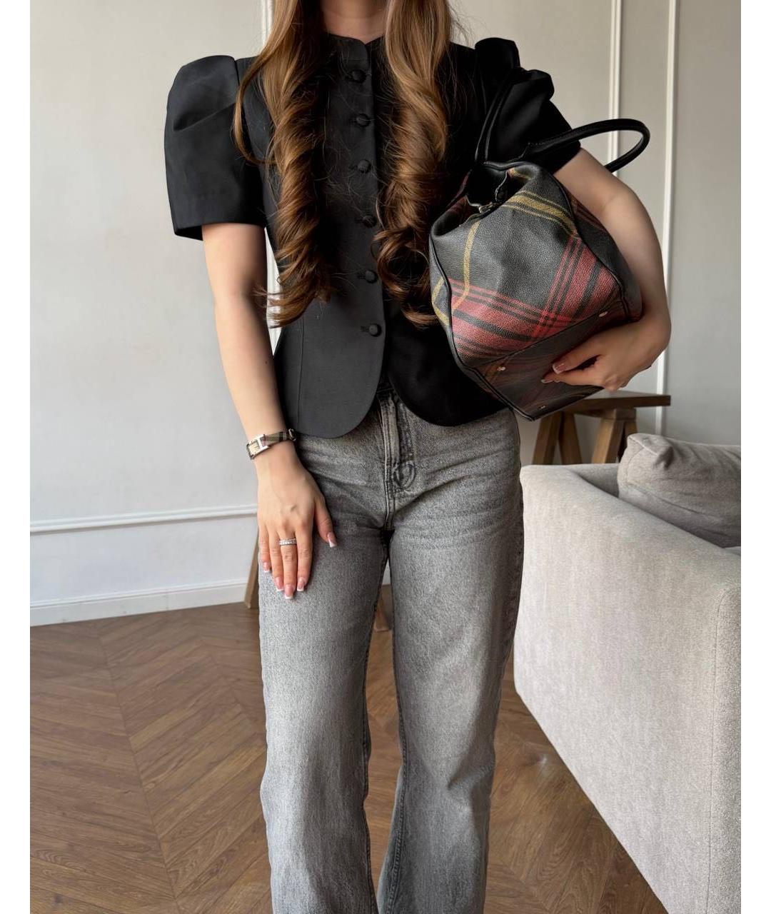 VIVIENNE WESTWOOD Серая сумка с короткими ручками, фото 7