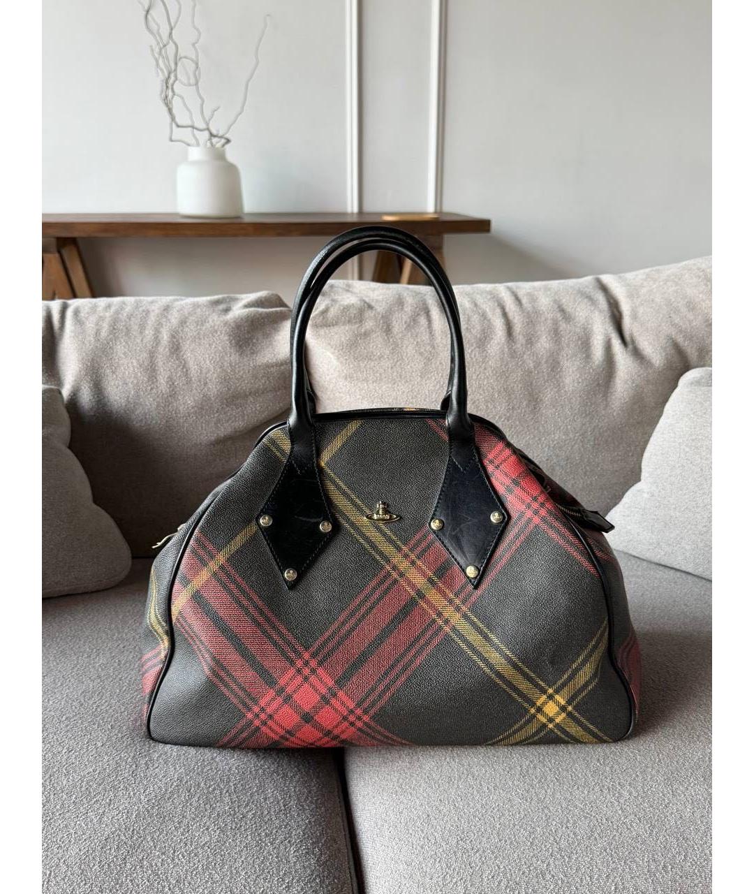 VIVIENNE WESTWOOD Серая сумка с короткими ручками, фото 3