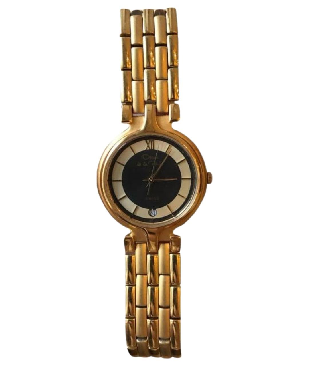 OSCAR DE LA RENTA Золотые металлические часы, фото 1