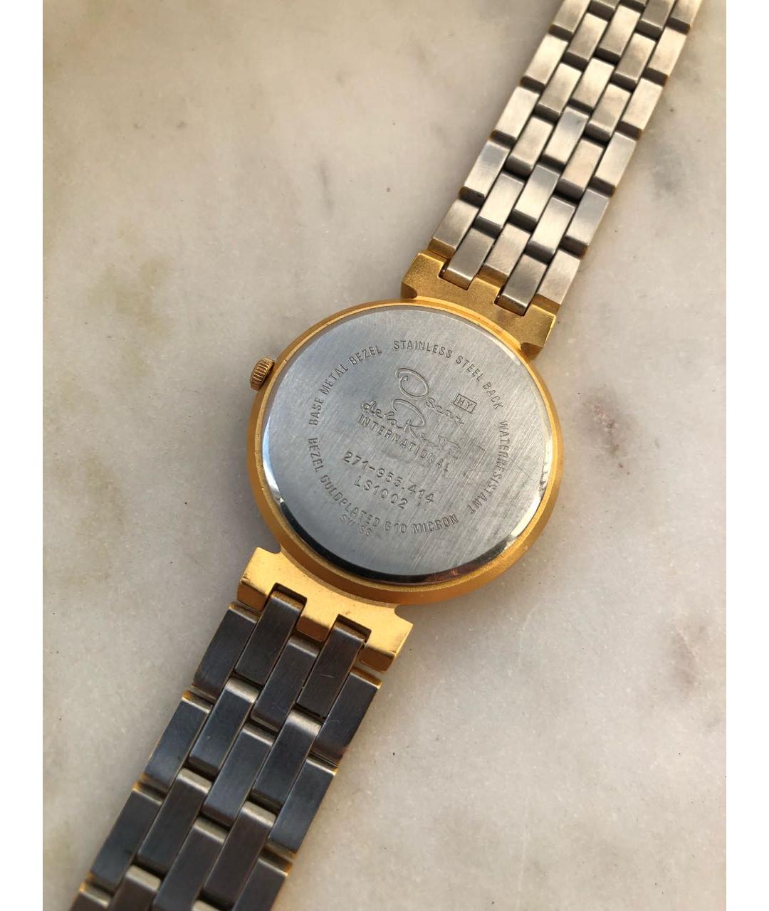 OSCAR DE LA RENTA Золотые металлические часы, фото 4