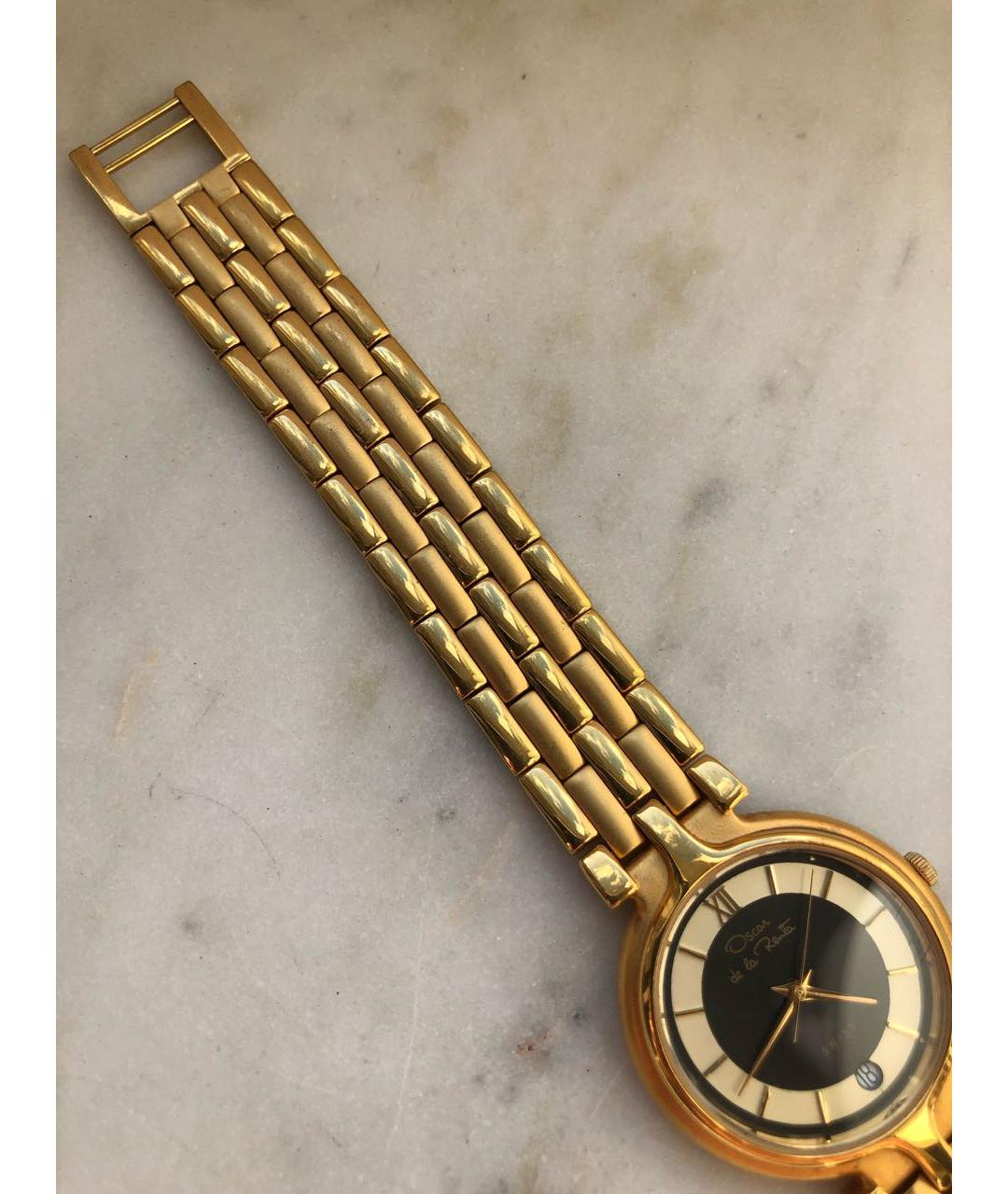 OSCAR DE LA RENTA Золотые металлические часы, фото 6