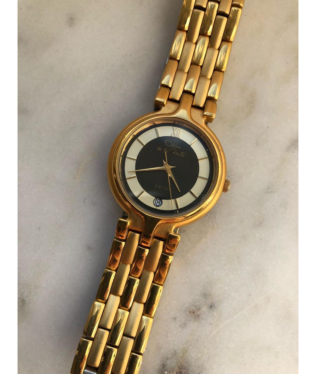 OSCAR DE LA RENTA Золотые металлические часы, фото 2