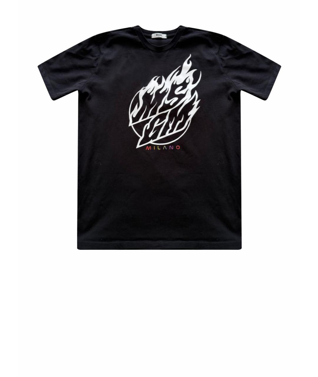 MSGM Черный хлопковый детская футболка / топ, фото 1