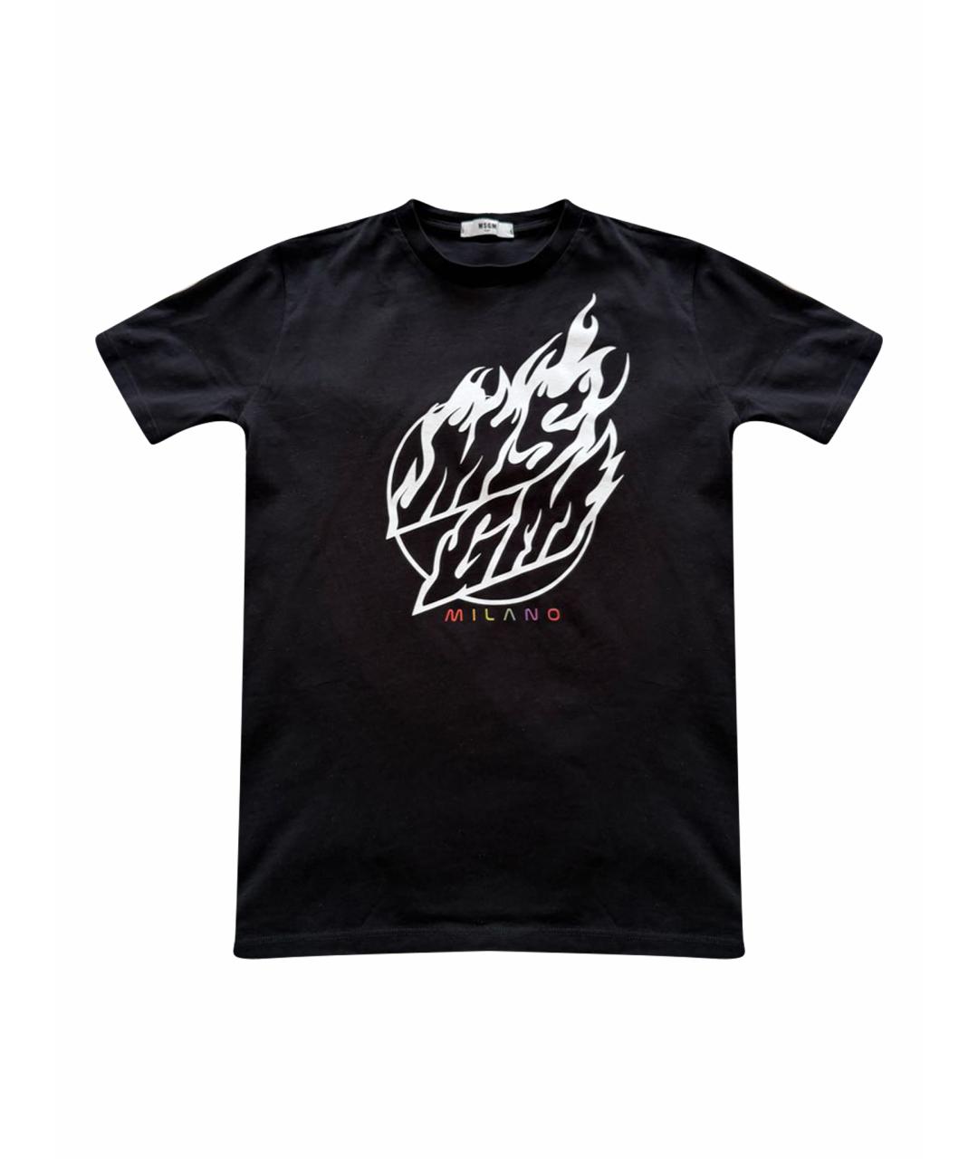 MSGM Черный хлопковый детская футболка / топ, фото 1