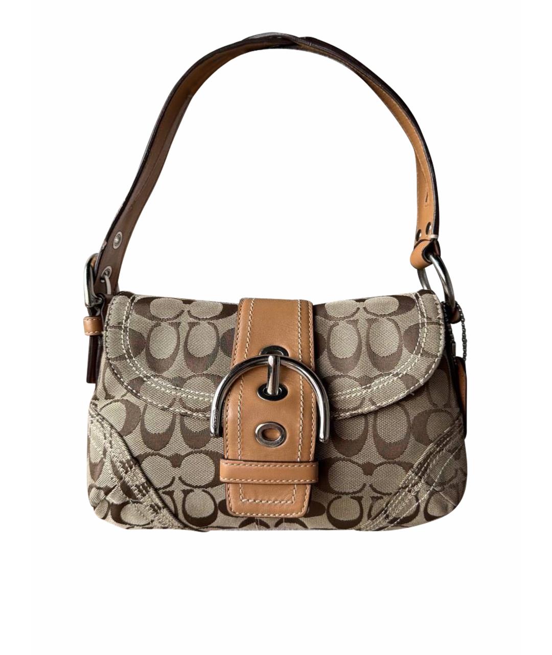 COACH Бежевая сумка через плечо, фото 1