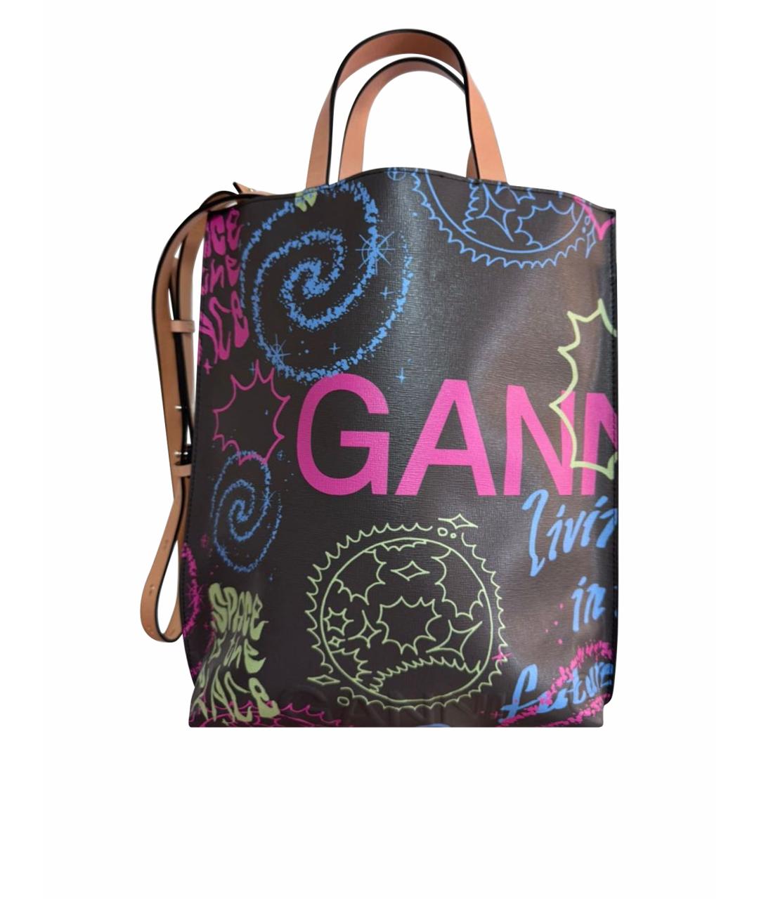 GANNI Мульти кожаная сумка тоут, фото 1