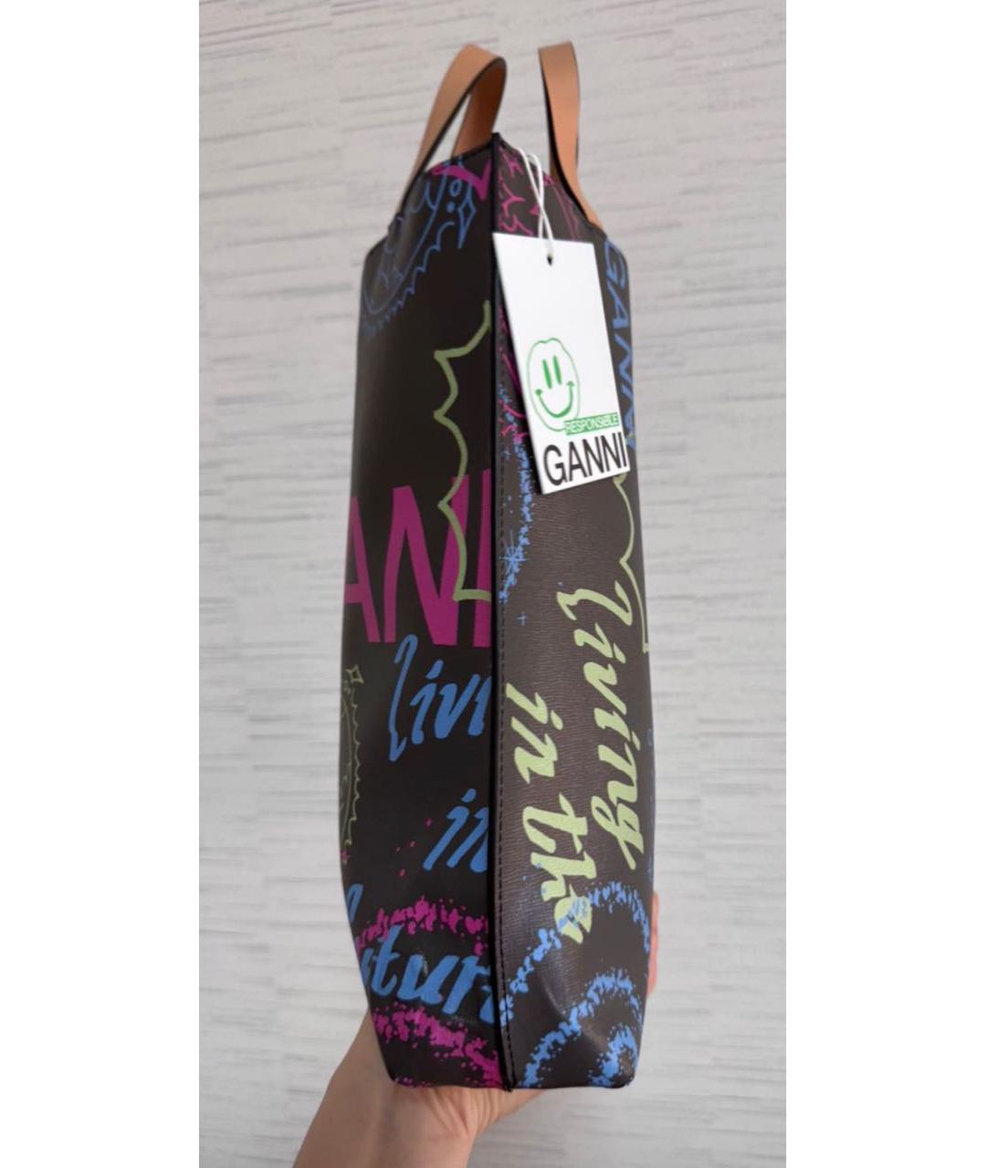 GANNI Мульти кожаная сумка тоут, фото 2