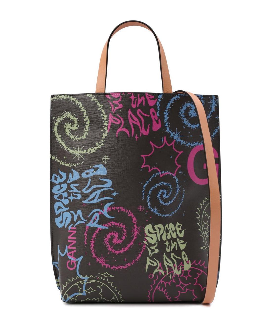 GANNI Мульти кожаная сумка тоут, фото 5