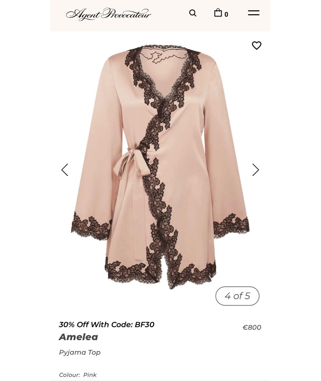 AGENT PROVOCATEUR Розовый халаты, фото 5