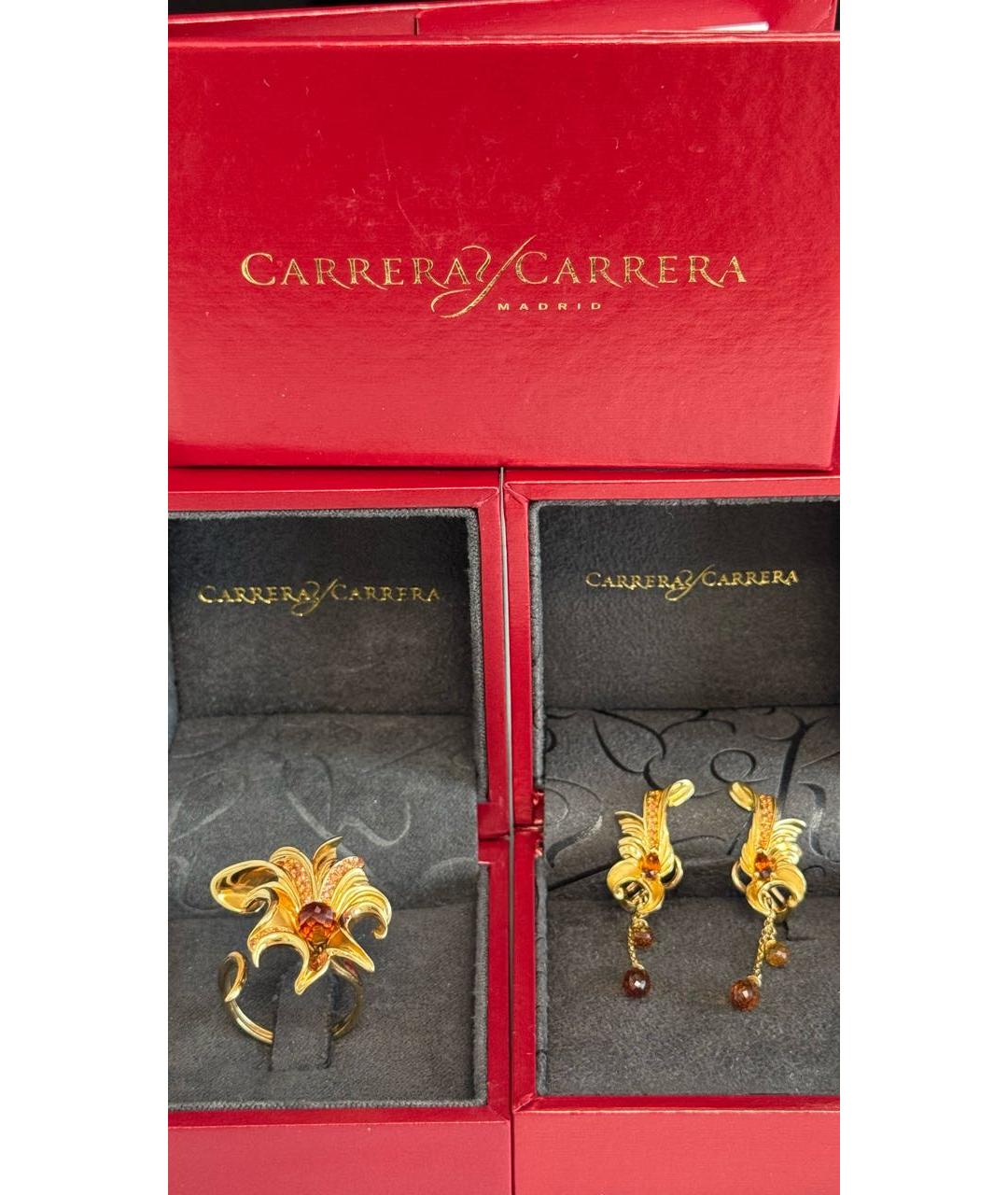 CARRERA Y CARRERA Желтый комплект из желтого золота, фото 4