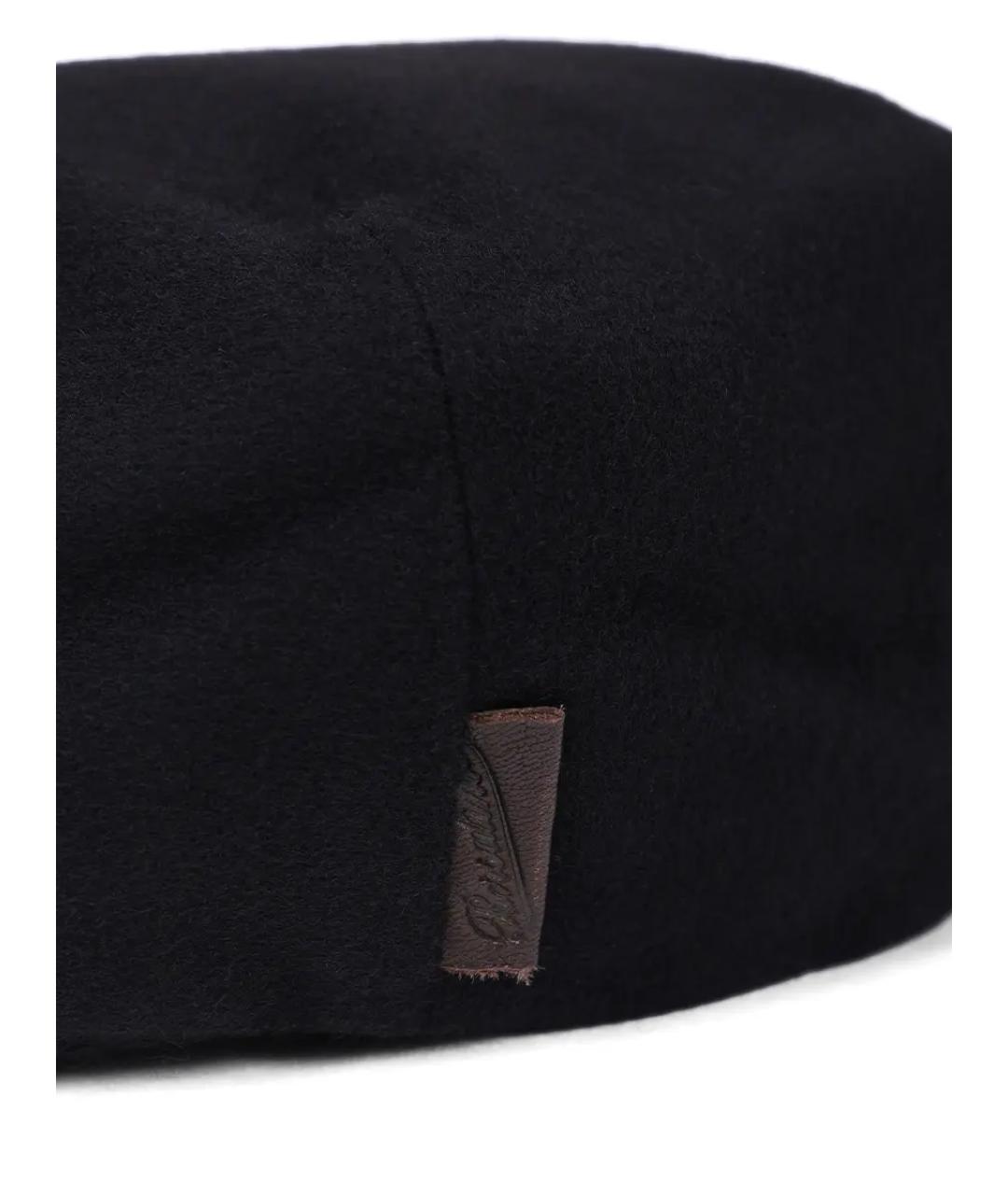 BORSALINO Черная кашемировая кепка/бейсболка, фото 3