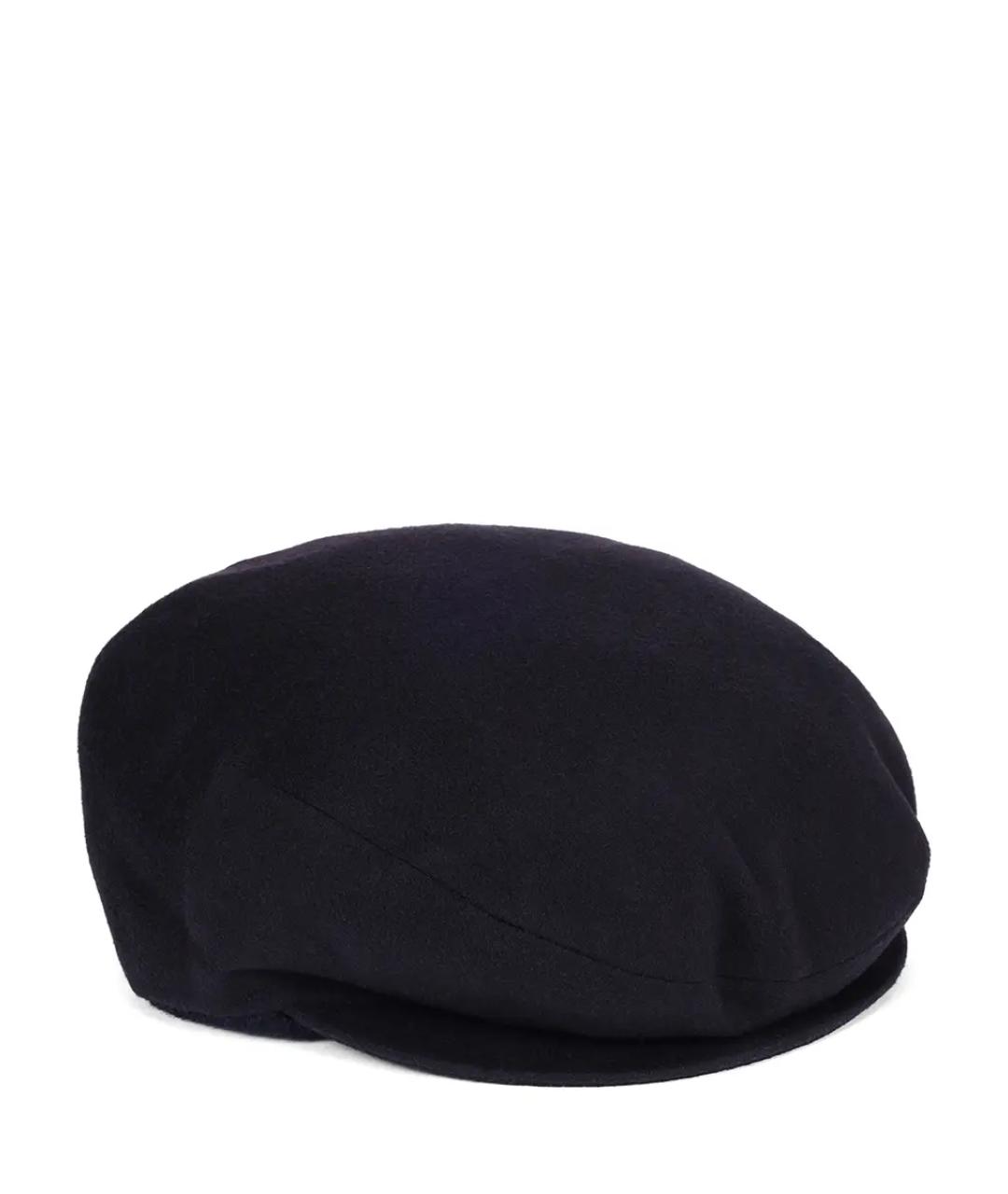 BORSALINO Темно-синяя кашемировая кепка/бейсболка, фото 1
