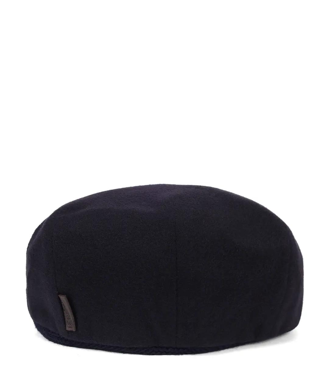 BORSALINO Темно-синяя кашемировая кепка/бейсболка, фото 2