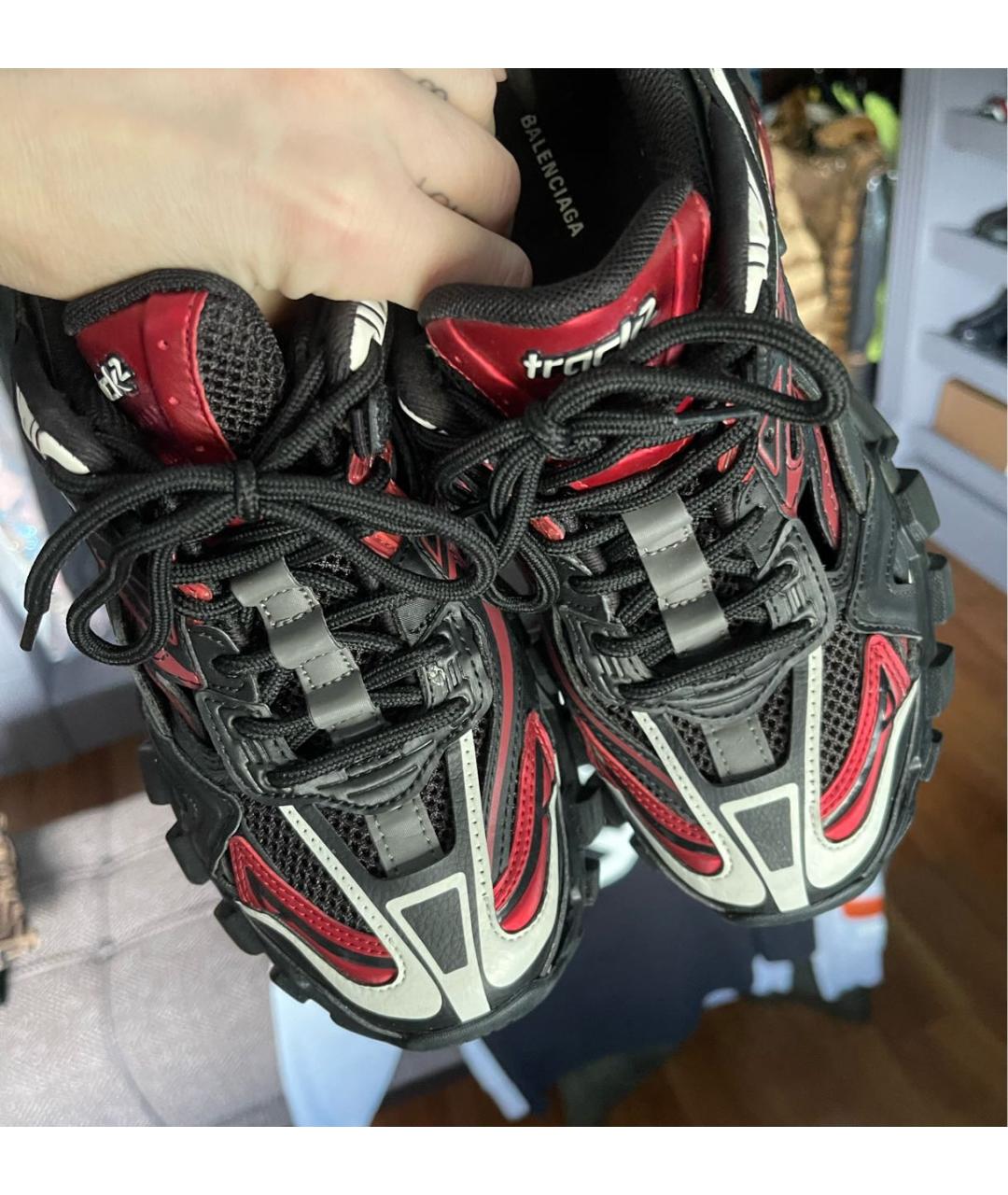 BALENCIAGA Мульти кожаные кроссовки, фото 4