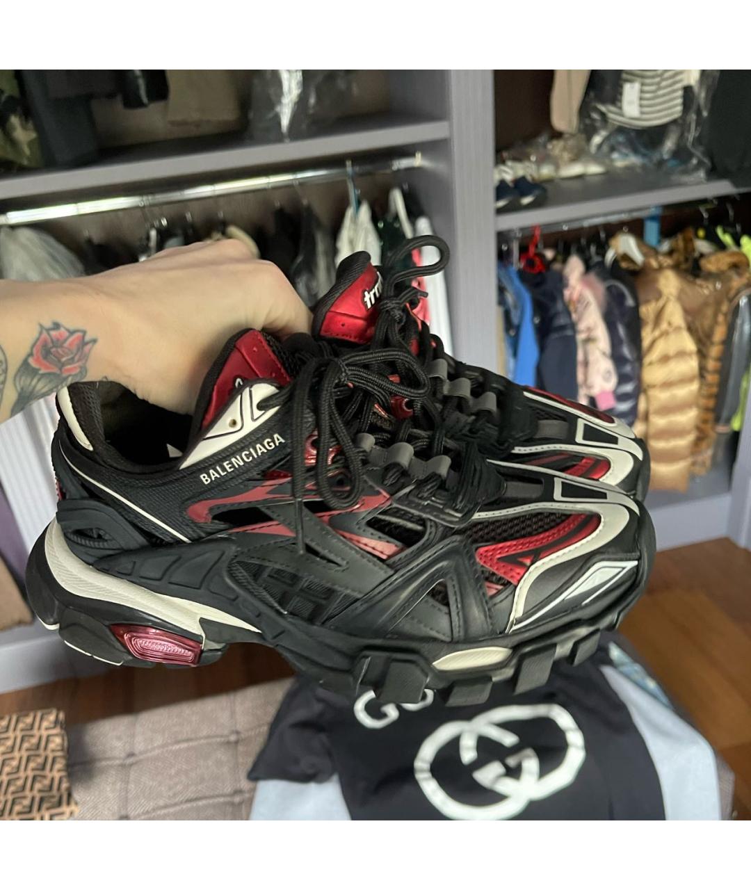 BALENCIAGA Мульти кожаные кроссовки, фото 2