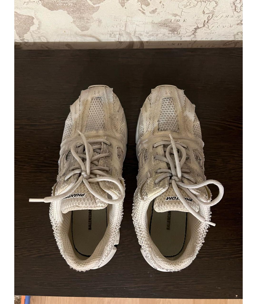 BALENCIAGA Серые низкие кроссовки / кеды, фото 3