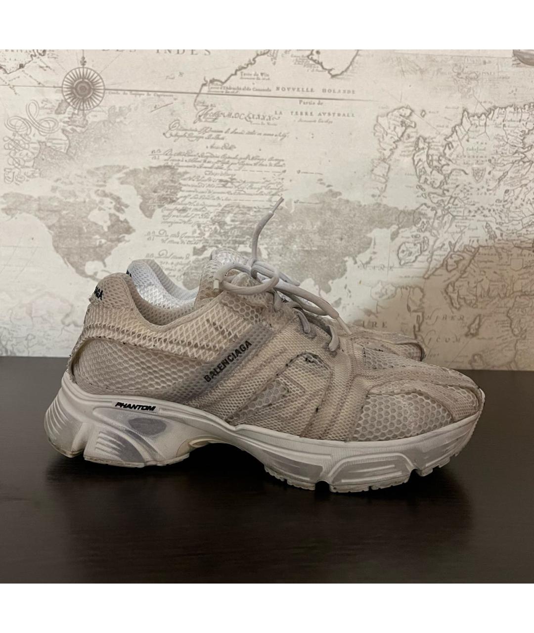 BALENCIAGA Серые низкие кроссовки / кеды, фото 9