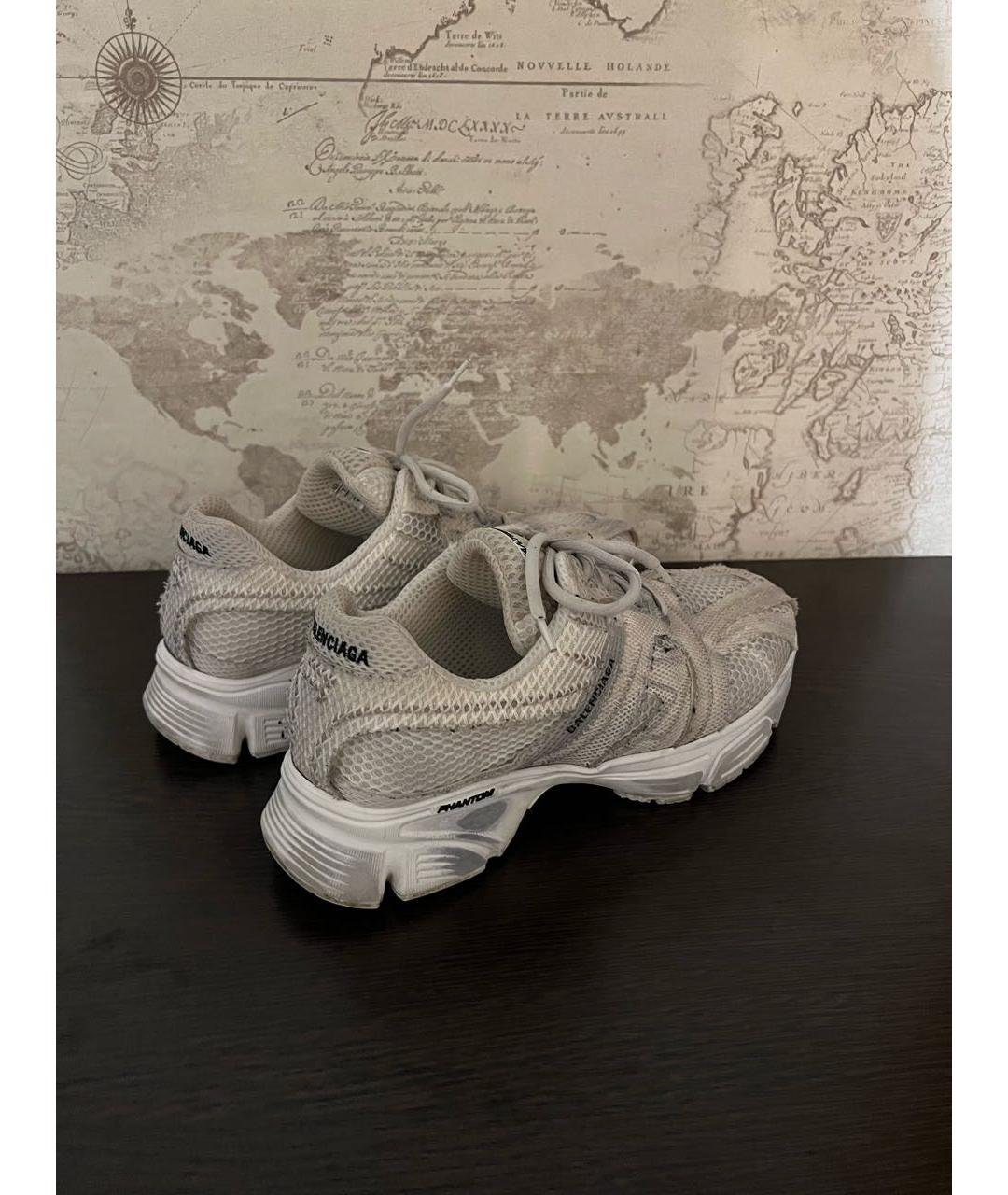 BALENCIAGA Серые низкие кроссовки / кеды, фото 5