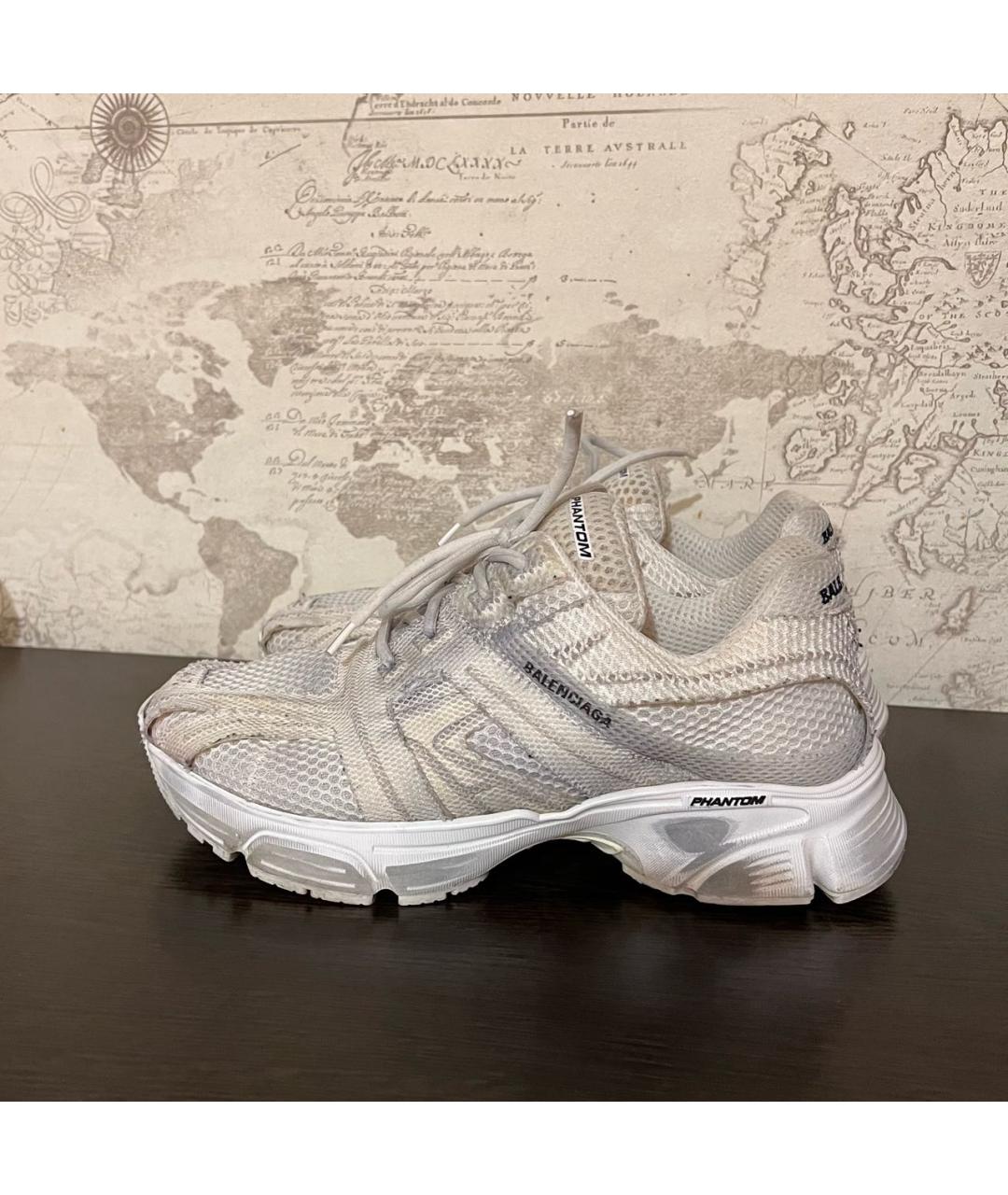 BALENCIAGA Серые низкие кроссовки / кеды, фото 6