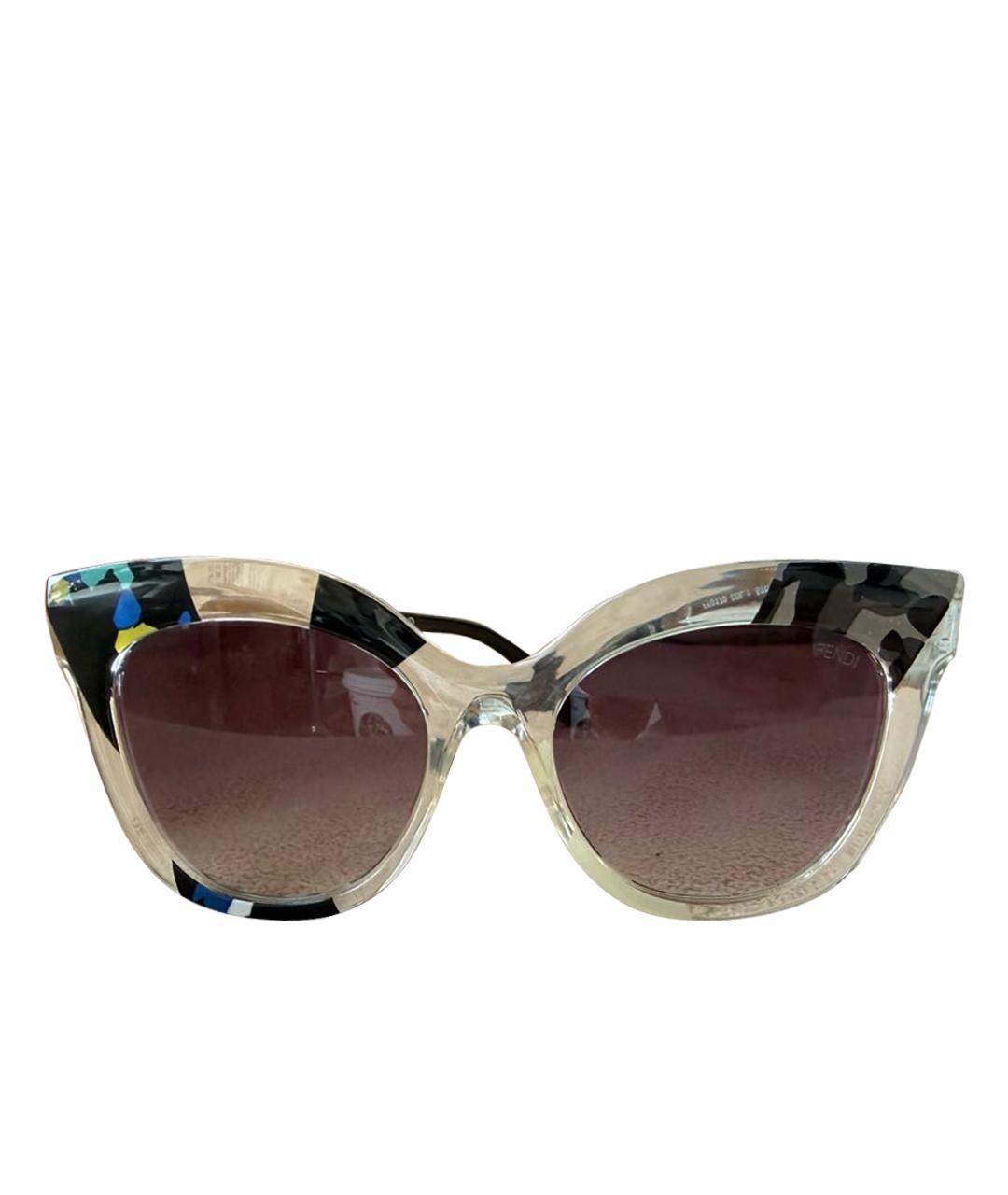 FENDI Мульти пластиковые солнцезащитные очки, фото 1