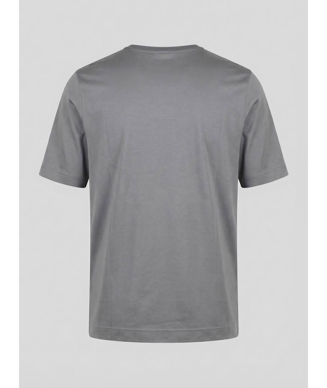 ZILLI Серая хлопковая футболка, фото 2