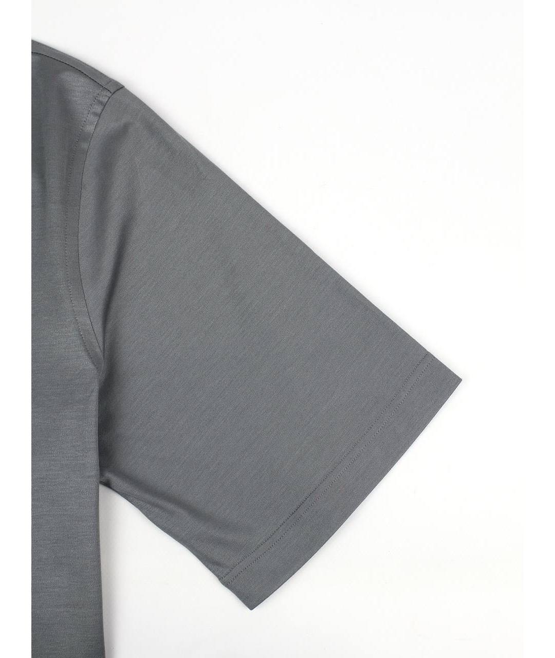 ZILLI Серая хлопковая футболка, фото 7