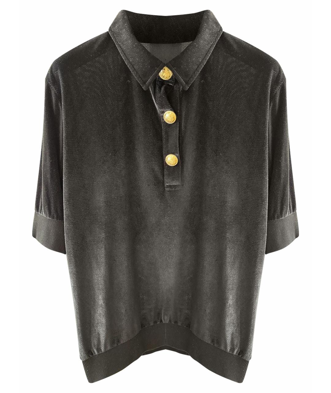 BALMAIN Черная полиэстеровая рубашка, фото 1