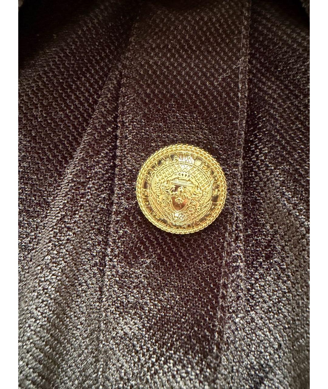 BALMAIN Черная полиэстеровая рубашка, фото 5