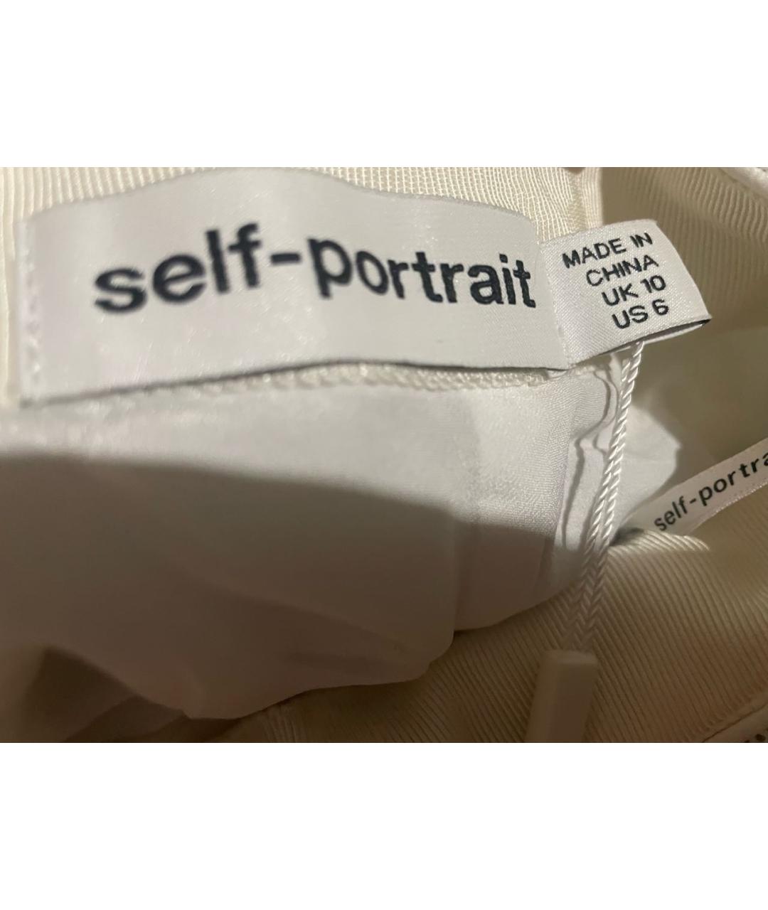 SELF-PORTRAIT Белая юбка мини, фото 6